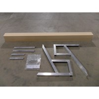 8' FREE STANDING BENCH KIT WITH BEIGE PANELS 8' FREE STANDING BENCH KIT WITH BEIGE PANELS