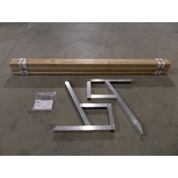 8' Free Standing Bench Kit With Wood Grain Panels 8' Free Standing Bench Kit With Wood Grain Panels