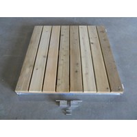 4'X4' VERS-A-DOCK RAMP WITH HINGE-CEDAR 4'X4' VERS-A-DOCK RAMP WITH HINGE-CEDAR
