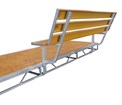 8' Ultra Bench Kit With Wood Grain Panels