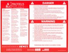 PROTEUS HYD BOX DANGER STICKER