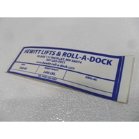 2400# NARROW PONTOON STICKER
