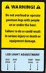 LED LIGHT ADJUSTMENT