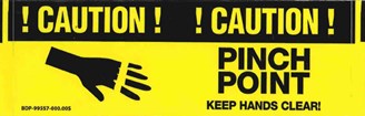 CAUTION PINCH POINT