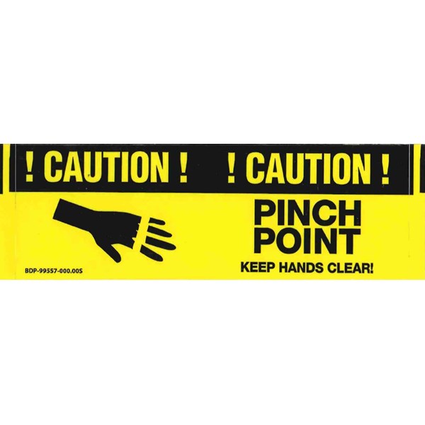 CAUTION PINCH POINT