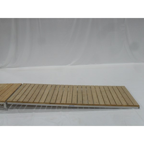 4'X12' Ramp Aluminum-Cedar With Hinge