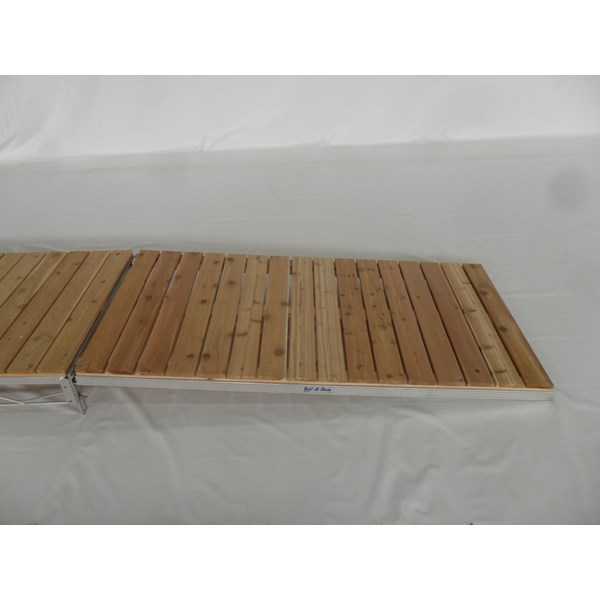 4'X8' Ramp Aluminum-Cedar With Hinge
