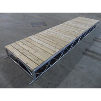 4'X16' Extension Aluminum-Cedar