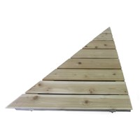 Left Triangle Corner Aluminum-Cedar