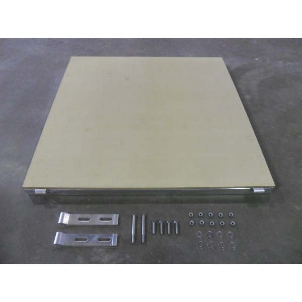 4'X4' Ramp Aluminum-Skidguard With Hinge