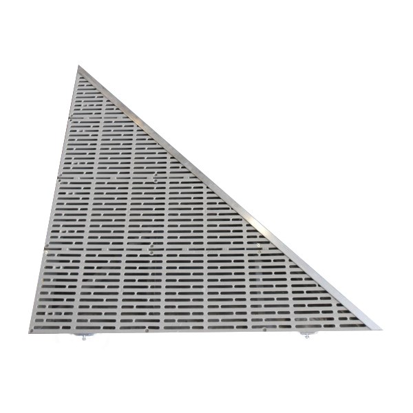 Right Triangle Corner Aluminum-Thruflow Beige