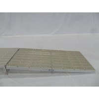 4'X8' Ramp Aluminum-Thruflow White With Hinge