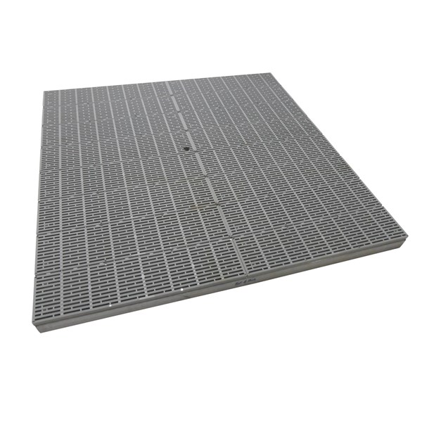 8'X8' Swim Platform Aluminum-Thruflow Gray Only