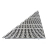 Right Triangle Corner Aluminum-Thruflow Gray