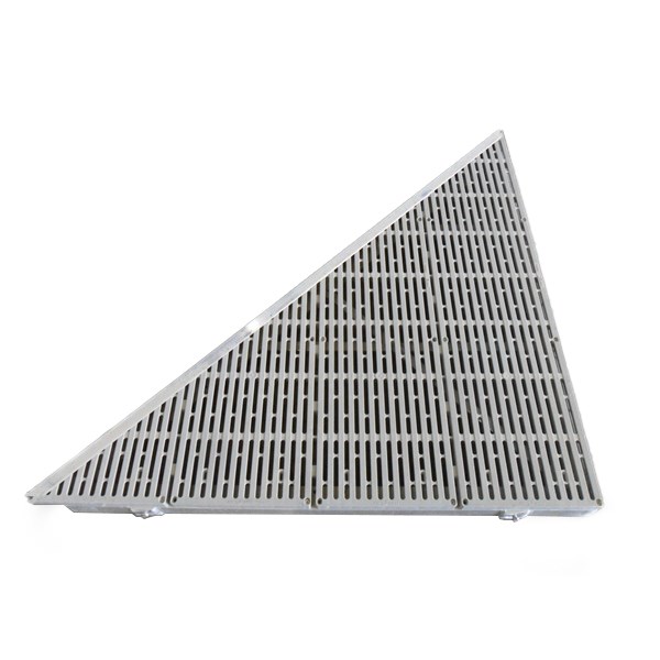 Right Triangle Corner Aluminum-Thruflow Gray