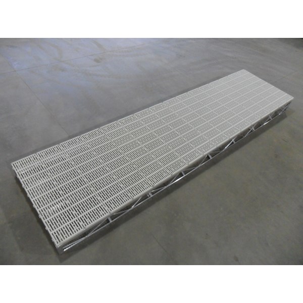 4'X16' Shore End Aluminum-Thruflow White
