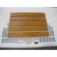 4' Aluminum Bench Panel-Wood Grain (5) 4' Aluminum Bench Panel-Wood Grain (5)