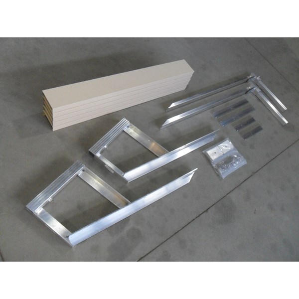 4' Bench Kit With Beige Panels For 4' Dock