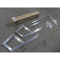 4' Wood Grain Alum Bench Kit For 4' Dock