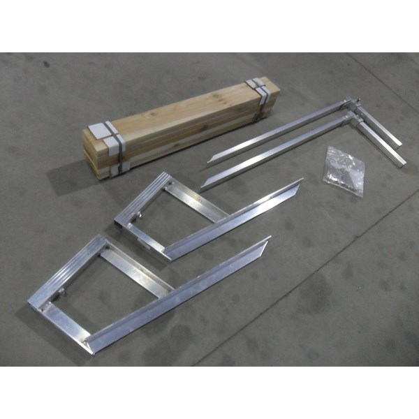 4' Bench Kit With Wood Grain For Classic Dock