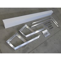 8' White Alum Bench Kit For Classic Dock