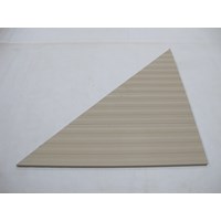 Roll-A-Dock Triangle Aluminum Decking-Beige (Right)