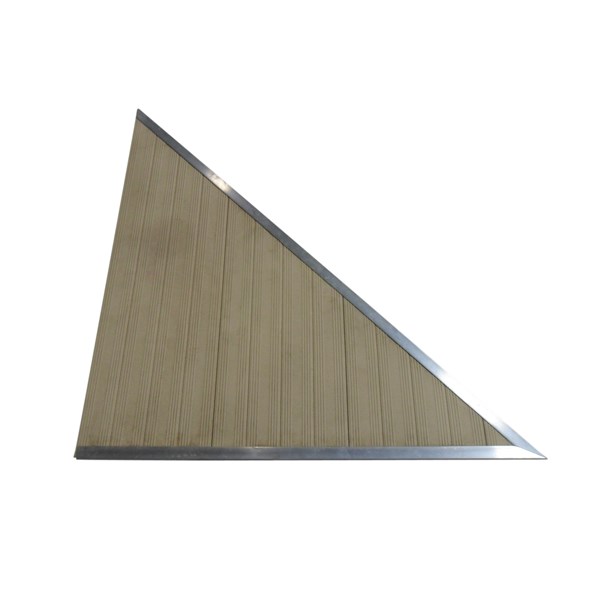 Classic Triangle Aluminum Decking-Beige (Left)