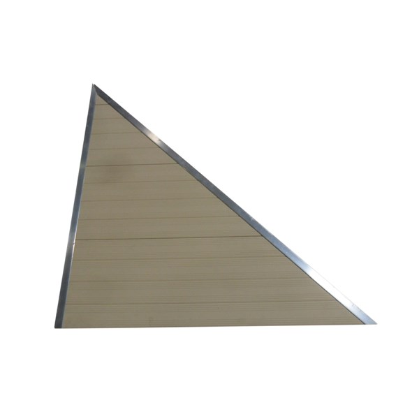 Classic Triangle Aluminum Decking-Beige (Right)