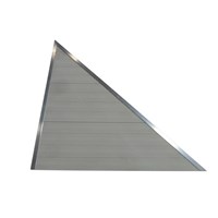 CLASSIC TRIANGLE ALUMINUM DECKING-WHITE (RIGHT)