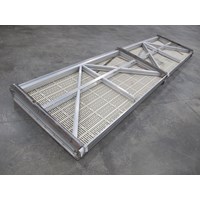 4'x16' Aluminum Residential Gangway Only-ThruFlow White / Start-End