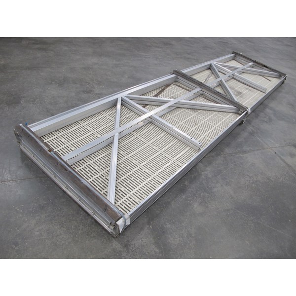 4'x16' Aluminum Residential Gangway Only-ThruFlow White / Start-End