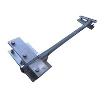 4' Large Heavy Duty Aluminum Hinge (3 Hole)