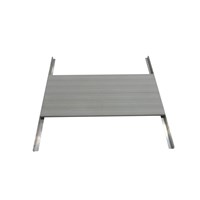 Adjustable Step Platform Aluminum-White
