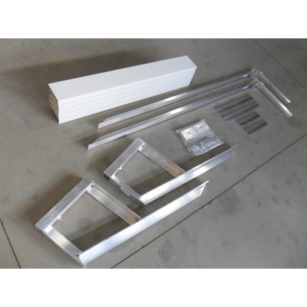 4' Bench Kit With White Panels For 6' Dock