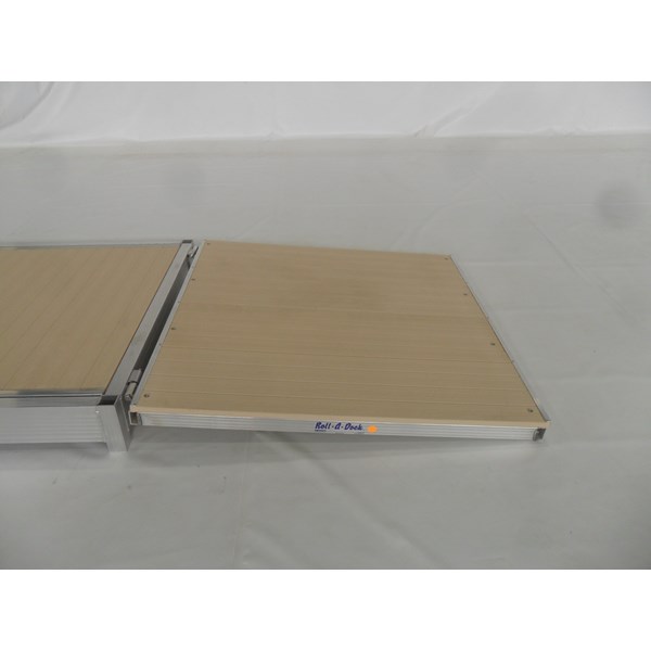 4' Classic Aluminum-Beige Ramp With Hinges