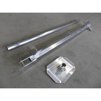 4' TURN ARM BRACKET WITH 5' PIPE