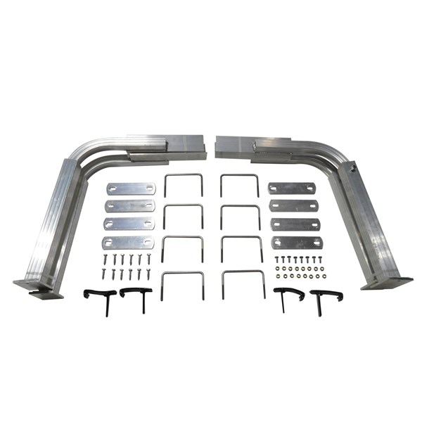 Medium Full Length Aluminum Guide Step Bracket Bundle