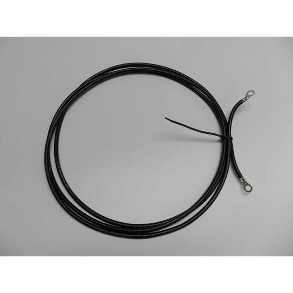 12' Of Black 6 Gauge Battery Cable (Ground) (V2)