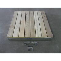 4' Classic Ramp Aluminum-Cedar With Hinges