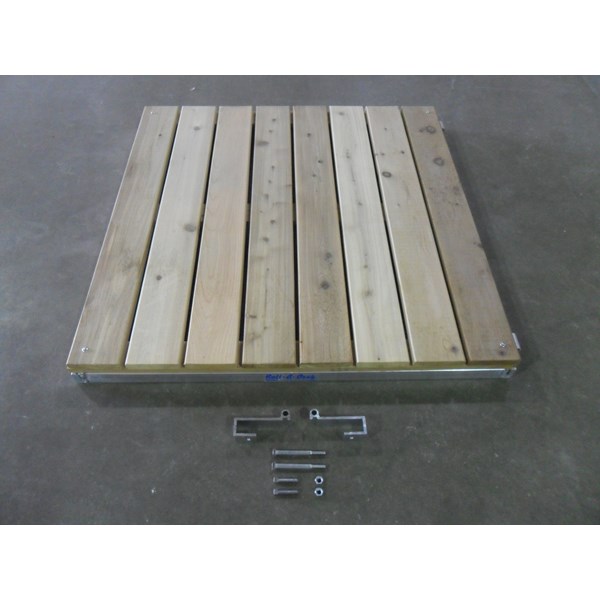 4' Classic Ramp Aluminum-Cedar With Hinges