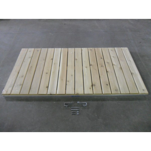 8' Classic Ramp Aluminum-Cedar With Hinges