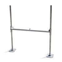 4' CROSS ARM BRACKET WITH 8' PIPE