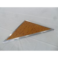 ULTRA DOCK RIGHT CORNER-WOODGRAIN ALUMINUM