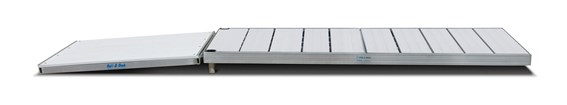 4'X8' Vers-A-Dock Ramp With Hinge-White