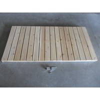 4'X8' VERS-A-DOCK RAMP WITH HINGE-CEDAR
