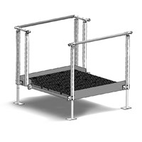 Qramp 4'X4' Straight Through Platform - Module #9