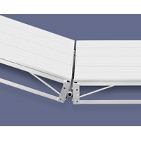 4' Small Heavy Duty Aluminum Hinge (Two Hole)