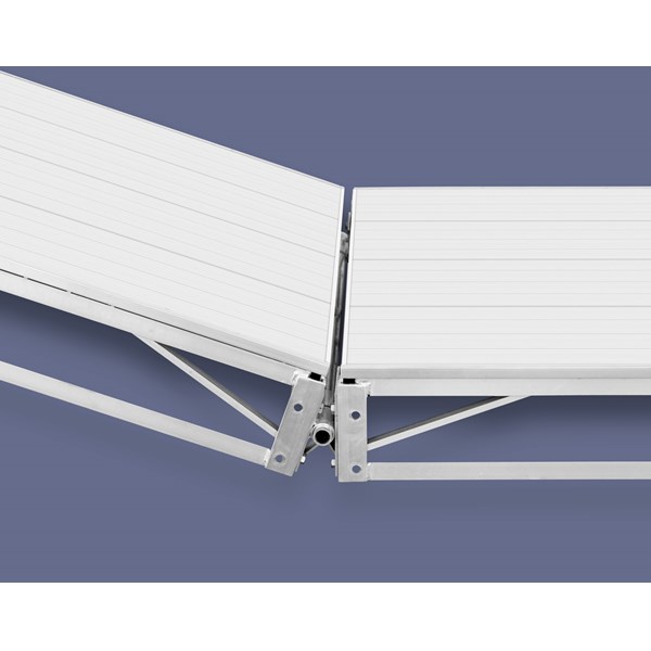 4' Small Heavy Duty Aluminum Hinge (Two Hole)