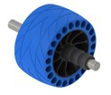 Pro PWC Port Blue Wheel Replacement Kit