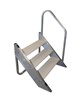 Dock 3-Step With Hand Rail-Beige